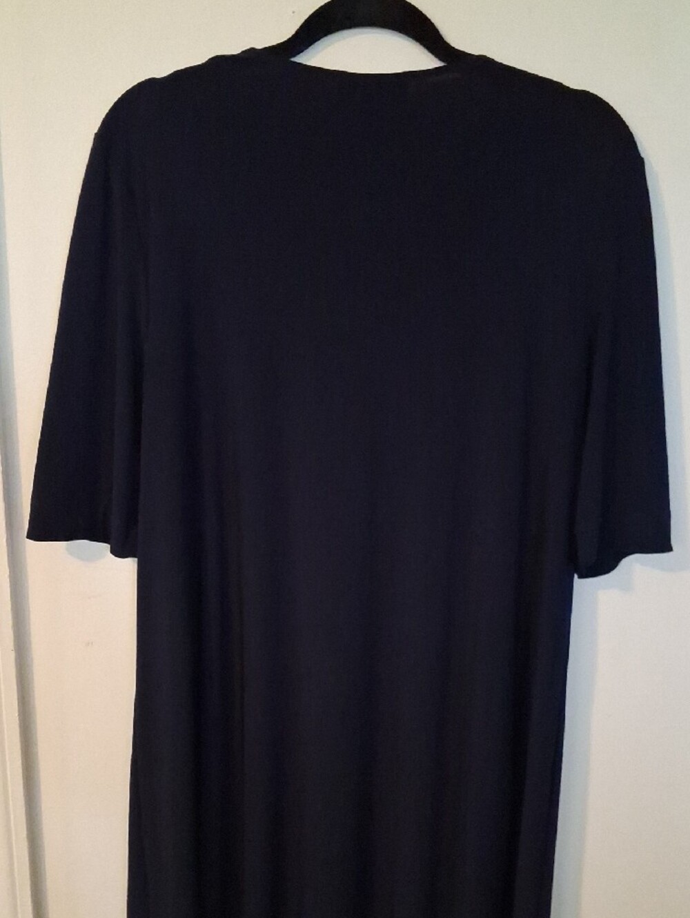 Joseph Ribkoff Black Asymmetrical Tunic with Gold Accent Buttons - Picture 8 of 11